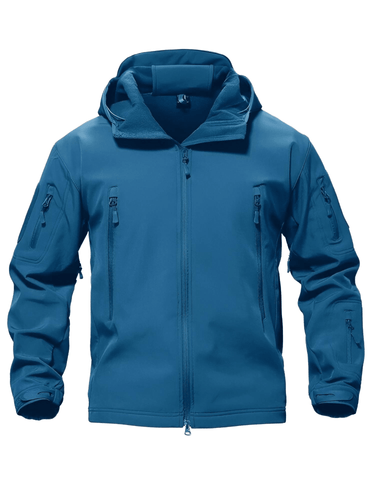 Men's Winter Jacket - Water-Resistant Soft Shell Coat with Hood & Fleece Lining -, Coats , Drestiny , Australia, Black, Blue, Blue Green, Brown, Canada, Coats, Coffee, Dark Brown, Green, Grey, Jackets, Khaki, L, Light Grey, M, Navy, Royal Blue, S, Sand, United Kingdom, United States, XL, XXL , Drestiny , www.shopdrestiny.com